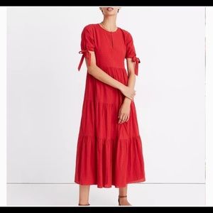 Madewell Red Swiss Dot Dress - Brand New